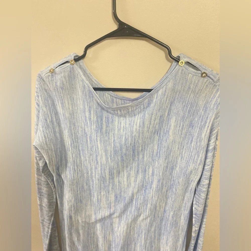 Lilly Pulitzer Size XS Jupiter Dress Lapis Blue Kangaro Pocket Wool Cotton Blend - Picture 5 of 14